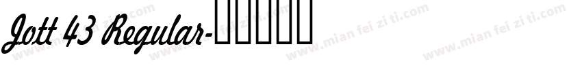 Jott 43 Regular字体转换